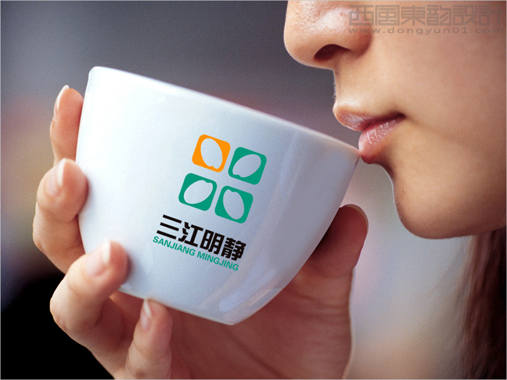 黑龍江省三江明靜米業公司茶杯設計