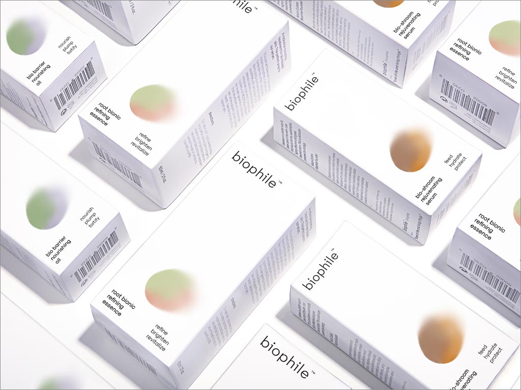 美國Biophile護膚產(chǎn)品包裝盒設計