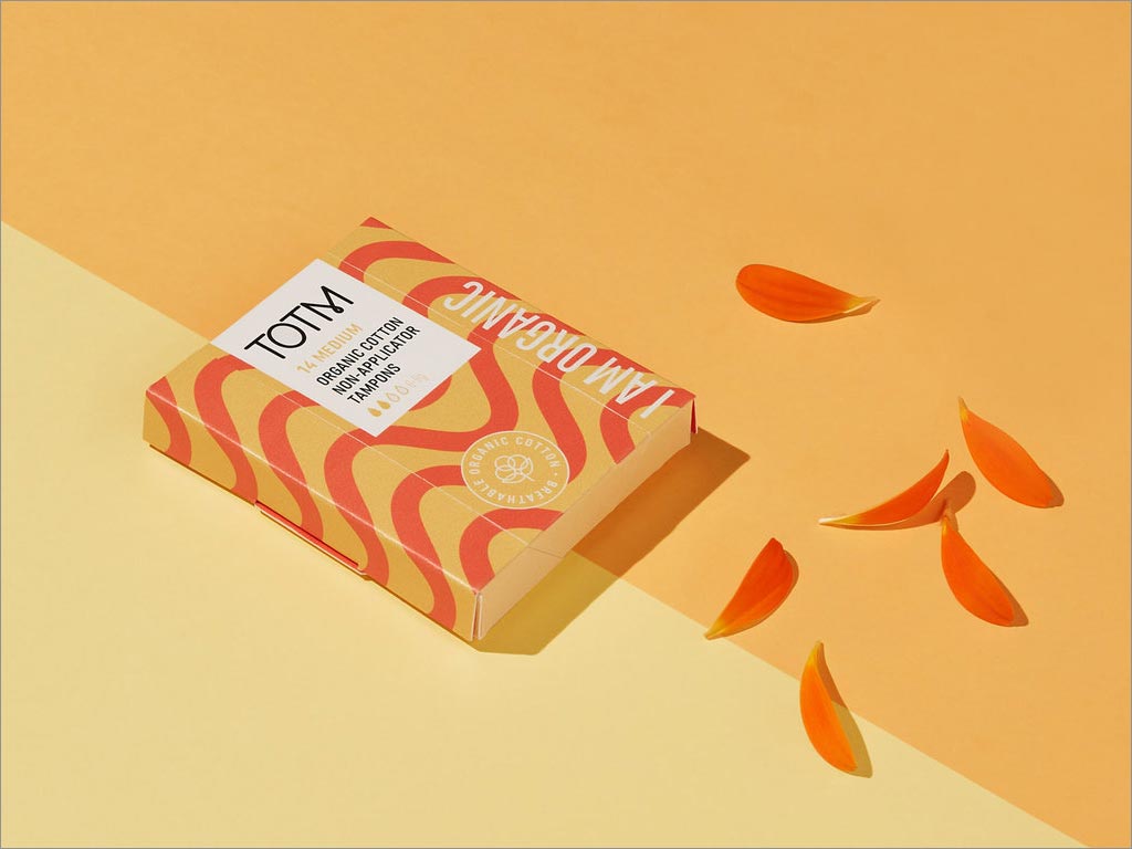 英國樂購旗下TOTM女性有機(jī)衛(wèi)生產(chǎn)品包裝設(shè)計(jì)