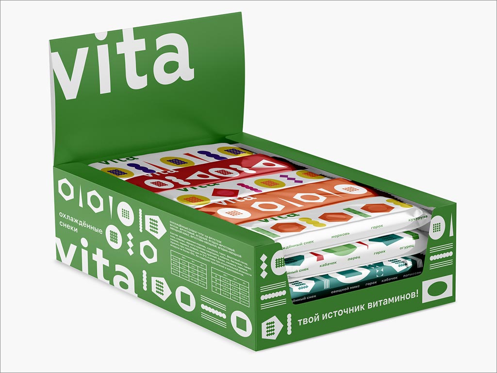 VITA兒童冰鮮零食包裝盒設計