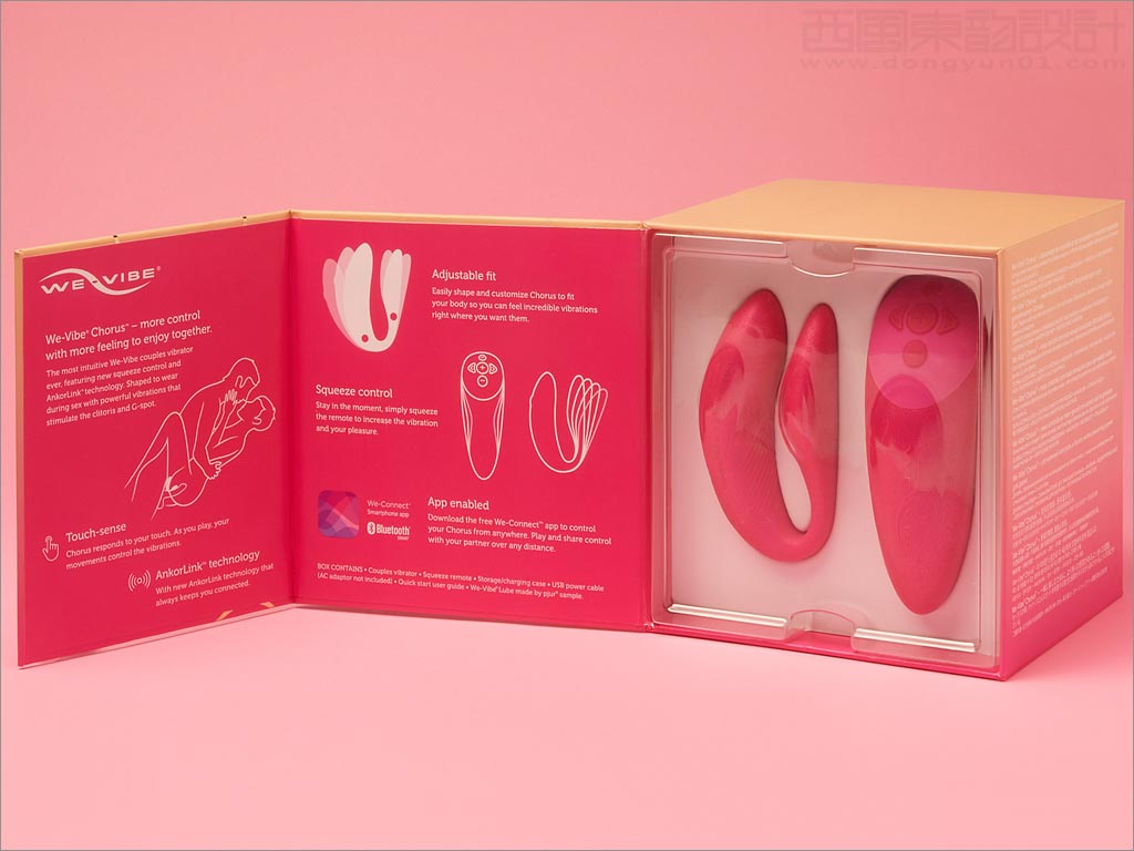 We-Vibe振動器夫妻情趣用品包裝設計之開盒展示
