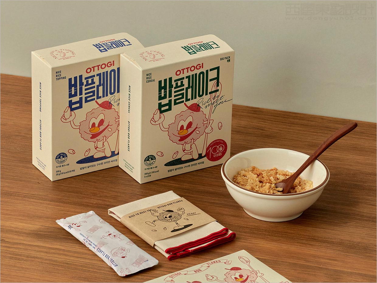 韓國Ottogi早餐玉米片包裝盒設(shè)計(jì)之實(shí)物照片