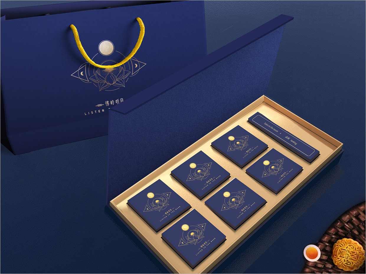佛嶺聽月月餅禮盒包裝設計 佛嶺聽月月餅禮盒包裝設計