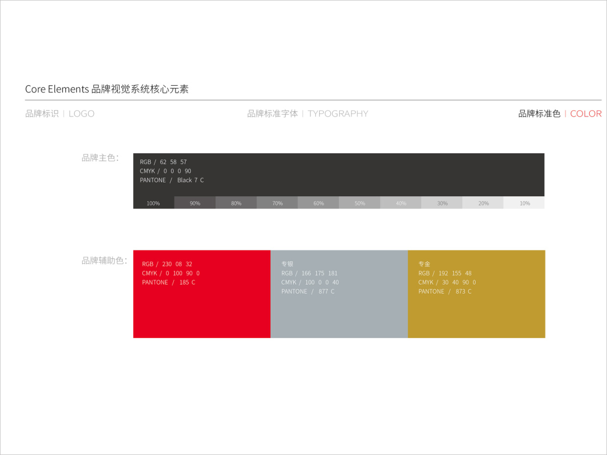 奇瑞汽車品牌形象升級vi設計之品牌標準色輔助色 奇瑞汽車品牌形象升級vi設計之品牌標準色輔助色